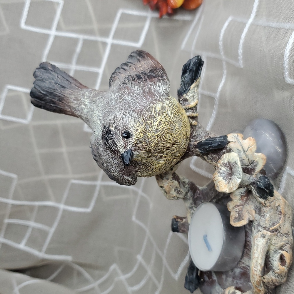NWOT Charming Chickadee Bird Tealight Holder - Picture 5 of 7